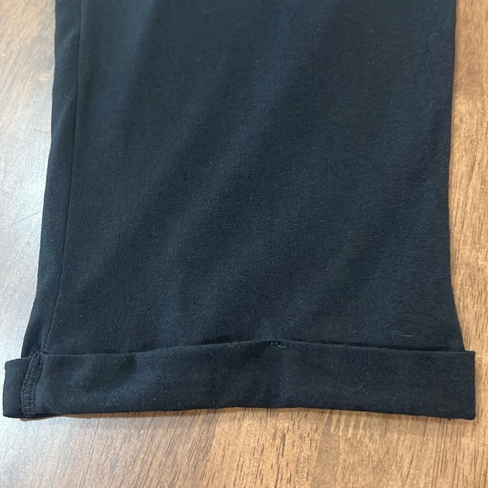 Michael Stars Theo Tank Jumpsuit Black Ankle Crop Pull On Sz XL Minimalist Soft - Picture 6 of 7